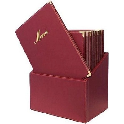 SECURIT Box s jedálnymi lístkami CLASSIC, červená (20 ks)