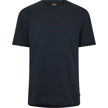 Boss Тениска Boss Men's Tiburt Bubble Structure Cotton Short Sleeve T-Shirt - Dark Blue