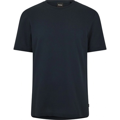 Boss Тениска Boss Men's Tiburt Bubble Structure Cotton Short Sleeve T-Shirt - Dark Blue