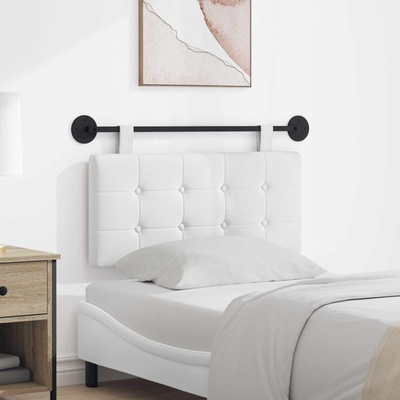 vidaXL Висяща табла Монтиране на стена Бял 100 x 55 x 5 см текстил (42031874)