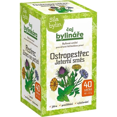 Apotheke Bylinář Ostropestřec jaterní směs 40 x 1,5 g