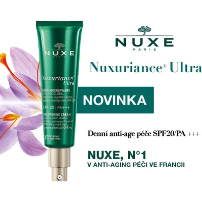 Nuxe Nuxuriance Ultra Replenishing Cream SPF20 denní pleťový krém 50 ml