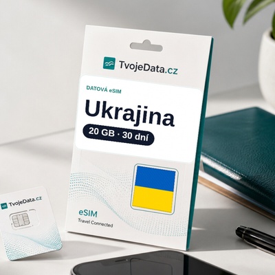 eSIM Ukrajina 20 GB / 29 dní