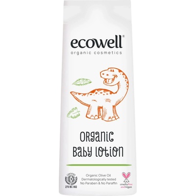Ecowell Органичен лосион за бебета Ecowell - 300 ml