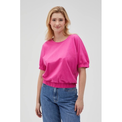 Moodo Фуксия дамска памучна тениска Moodo Moodo | Rozov | ЖЕНИ | XS