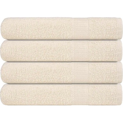 vidaXL Кърпи за сауна FROGN 4 бр. кремави 80x200 см 360 г/м2 (137008)