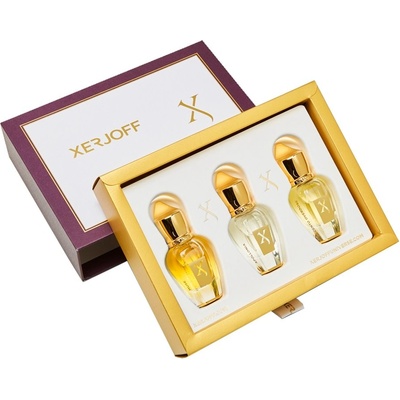 Xerjoff Discovery Set III: Naxos EDP 15 ml + Alexandria II Parfum 15 ml + Golden Dallah Parfum 15 ml darčeková sada