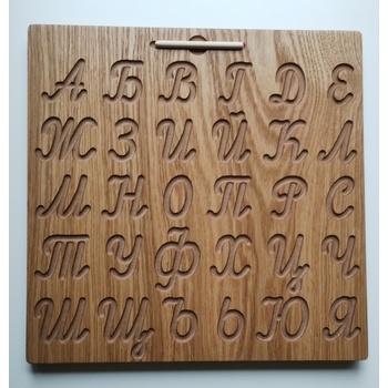 Учител bg Ръкописни главни букви - дървен тренажор