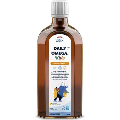 Osavi Daily Omega Kids, 800 mg, лимон, 250 ml, Osavi