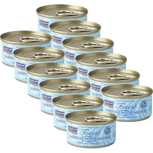 Fish4Dogs Fish4cats Finest Сардина и Мидии 12 x 70 г