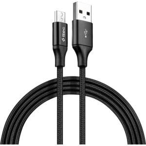 Ttec Кабел ttec - AlumiCable, USB-A/Micro USB, 2 m, черен (8694470667225)