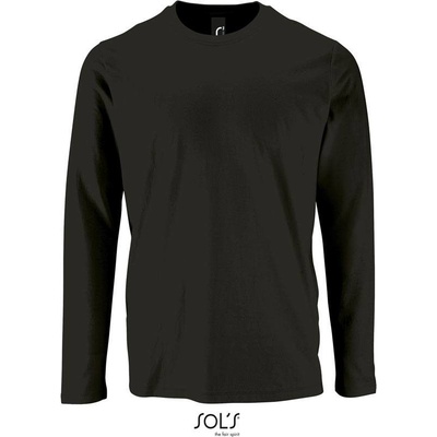 Sol's Imperial LSL Men pánske tričko s dlhým rukávom čierne deep