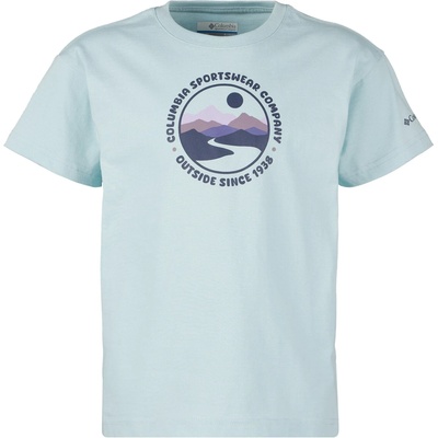 Columbia Детска тениска Columbia Kid's Mission Lake II S/S Graphic Shirt T-shirt - Marine Light / Bubbly Scoped View (704-5864-0115)