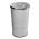 HORECANO G-Кош за отпадъци 46L БЯЛ С ИНОКСОВ КАПАК Ø36xh60cm (90008-001W) (018537)