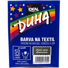 Duha farba na textil olivovozelená 15 g