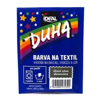 Duha farba na textil olivovozelená 15 g