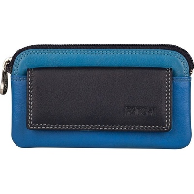 Patchi Kožená mini peněženka RFID 3001013.61.30 modrá / multicolor