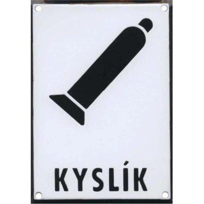KYSLÍK 150x210mm - smaltovaná tabulka