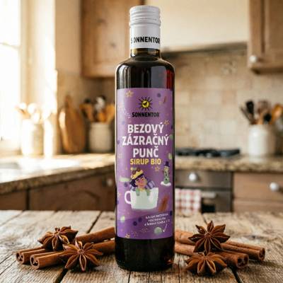 Sonnentor Bezový zázračný punč sirup bio 500 ml