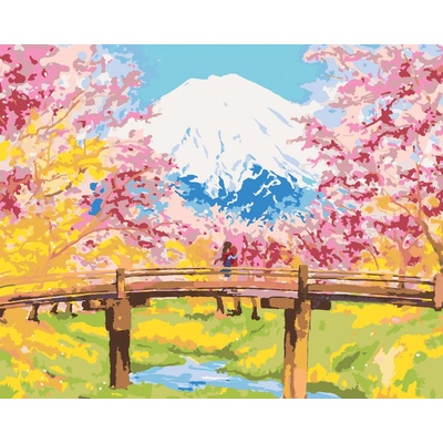 zuty Malování Podle Čísel Třešně U Hor 80 x 100 Cm Plátno