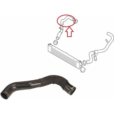 Hadice plnícího vzduchu Fiat Ducato 2006-2011 2,3 od intercooleru do klapky 1366105080