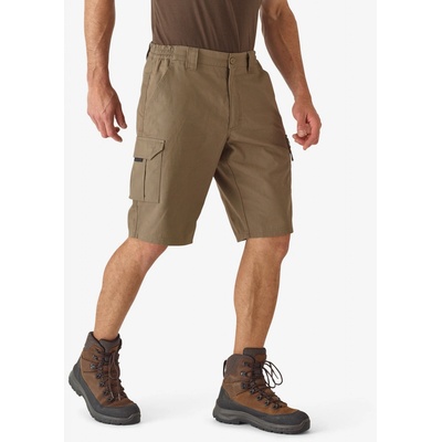 Šortky Solognac kapsáčové 500 béžové hnedá