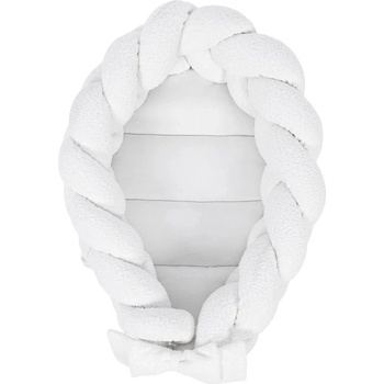 MeowBaby Бяло гнездо за бебе 47x70 cm - Meowbaby (MBOMW1293)