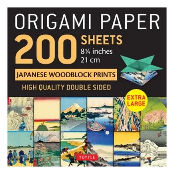 Tuttle Publishing Origami Paper 200 sheets Japanese Woodblock Prints 8 1/4