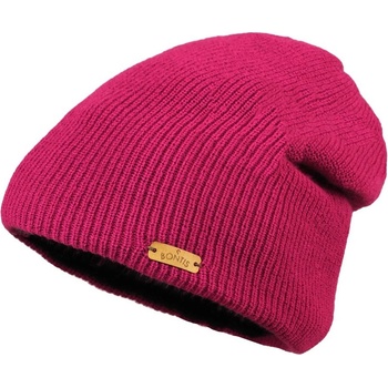 Bontis Spadená dětská zimní čepice tmavě růžová