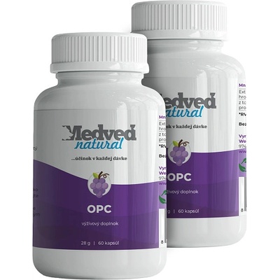 Medveď natural OPC 2 x 60 kapsúl