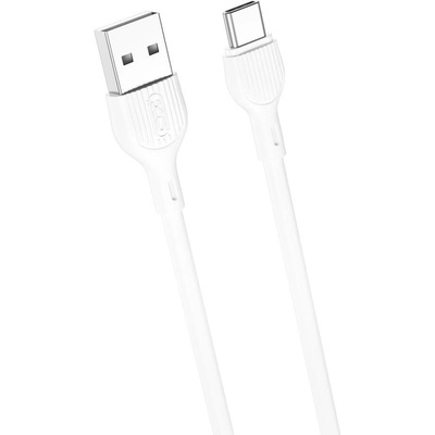 XO NB200 USB - USB-C, 2m, bílý