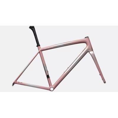 Rámová sada Specialized Satin Flake Silver / Dusky Pink Aethos 2025 – Zbozi.Blesk.cz