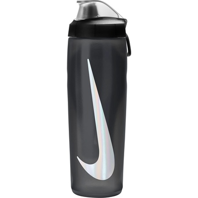 Nike Refuel Squeeze Locking Lid 24oz - Black/Silver