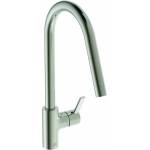 Ideal Standard Кухненски смесител с издърпващ се душ Ideal Standard Gusto 235 silver Silver Storm 1 тип струя (BD414GN)