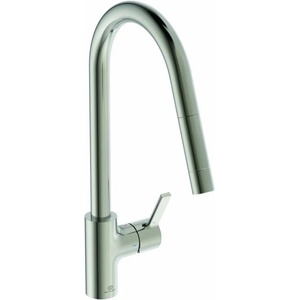 Ideal Standard Кухненски смесител с издърпващ се душ Ideal Standard Gusto 235 silver Silver Storm 1 тип струя (BD414GN)