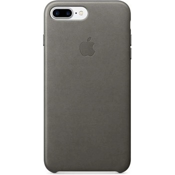 Apple iPhone Leather Case - оригинален кожен кейс (естествена кожа) за iPhone 8 Plus, iPhone 7 Plus (сив)