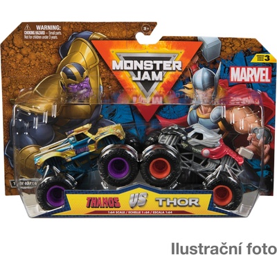 Spin Master Monster Jam 2-balení Iron Man vs. War Machine Toy Vehicle