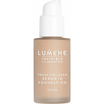 Lumene Invisible Illumination Vegan Collagen Serum in Foundation ľahký make-up s vyživujúcim účinkom SPF 30 2 30 ml