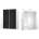 BRW Гардероб FLEX 180 / 45 / 240 см черен лакобел (36/180-45-240/white/black-lacobel/flex/brw)