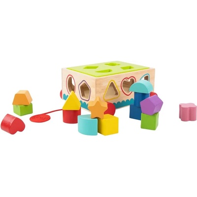 Tooky Toy Дървен сортер за дърпане th580 - 16 части
