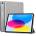 ESR Ascend Trifold Case - полиуретанов калъф с поставка за iPad 10 (2022) (сив)