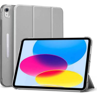 ESR Ascend Trifold Case - полиуретанов калъф с поставка за iPad 10 (2022) (сив)