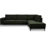 Scandic Зелен шенилов ъглов диван (десен ъгъл/L форма) Copenhagen - Scandic (14511SN TUCK17)