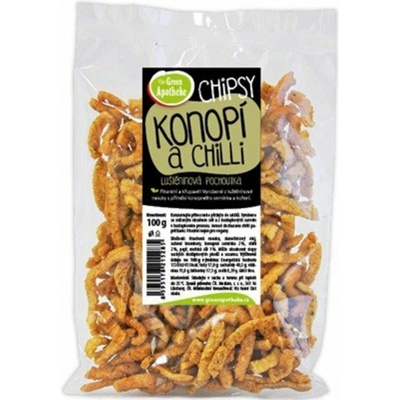 Green Apotheke Chipsy s konopným semínkem a chilli 100g