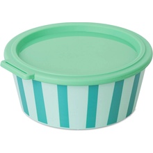 Koziol Okrúhla miska s vrchnákom Nora Box Stripes 1,3 l