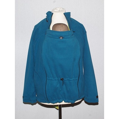 Šanami fleecová mikina pro nošení dětí a těhotné maminky 3v1 petrolejová