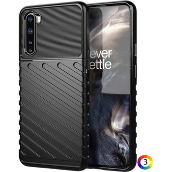 Image 1 of OnePlus Nord Удароустойчив Twill Texture Калъф 2 и Протектор