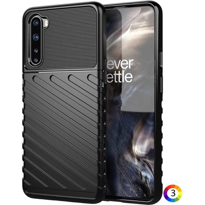 OnePlus Nord Удароустойчив Twill Texture Калъф 2 и Протектор