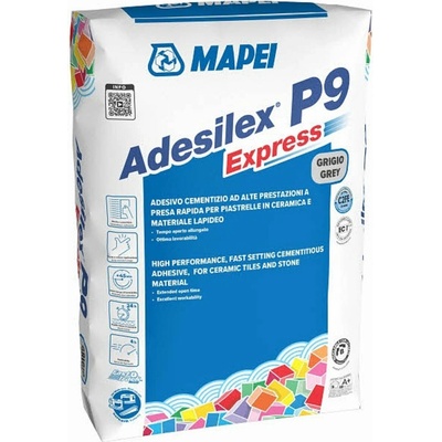 MAPEI ADESILEX P9 EXPRES Cementové lepidlo na obklady a dlažby 25 kg šedé