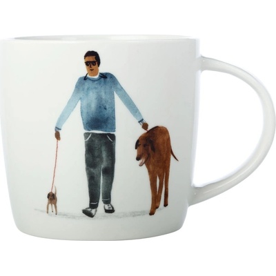 Maxwell & Williams Biely porcelánový hrnček Little Dog 400 ml